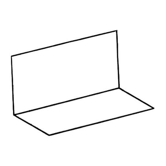 Sound Building Supply 26 Gauge x 4" x 4" x 8' Pre-Bent Stainless Steel Step Flashing - Bundle of 50