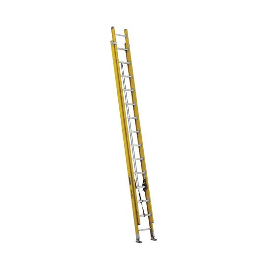 Louisville Ladder 28' Fiberglass Extension Ladder - 375 Lb. Load Capacity
