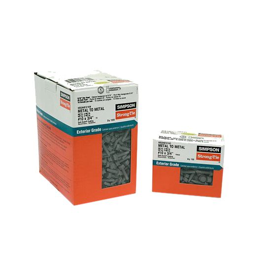 Simpson Strong-Tie #10 x 3/4" 16 Tpi Hex-Head Screws - Box of 1,000