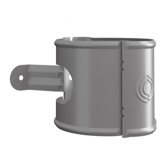 Nordic Steel Gutters 4" Steel Wide Band Quick Close Downspout Bracket — NODDSBW044AM