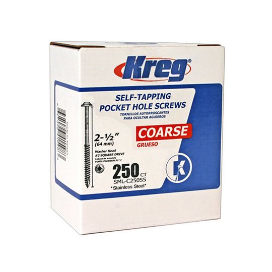 Kreg Tools #8 x 2-1/2" Stainless Steel Pocket Hole Screws - Pack of 250