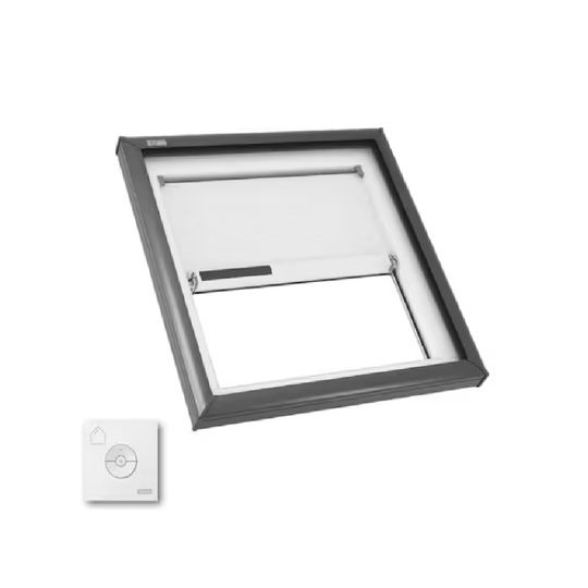 Velux Fixed Curb-Mounted Skylight With Low E - Solar Blind and Remote — VELFCM3030LAM