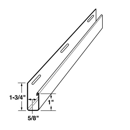 Mastic 5/8" Vinyl All Purpose J-Channel with 1" Face — ACOMVJ051352