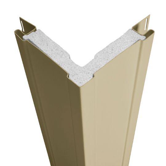 CertainTeed Siding 3/4" x 20' Traditional SuperCorner with Foam Insert - Matte Finish — CERSCTRSVW