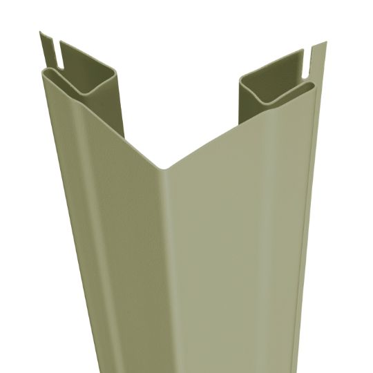 CertainTeed Siding 3/4" x 3-1/3" x 10' Outside Corner Post - Woodgrain Finish — CEROSCP34WG10CY