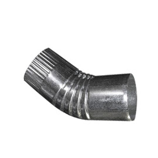 Berger Building Products 26 Gauge 6" Plain Round Galvanized Steel 45° Elbow