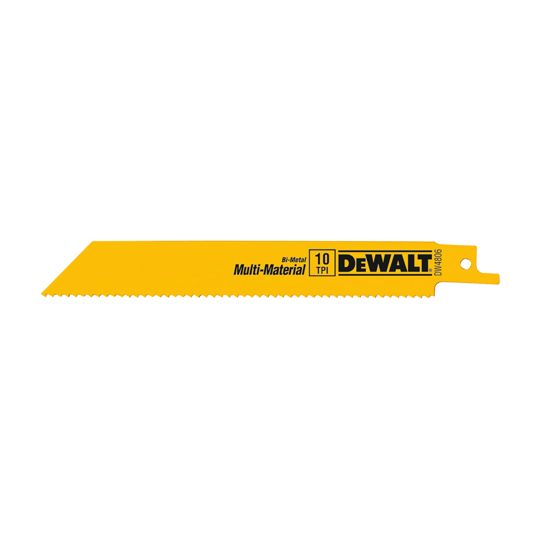 DeWalt 6" 10 Tpi Straight General Purpose Reciprocating Saw Blade - Sold Individually