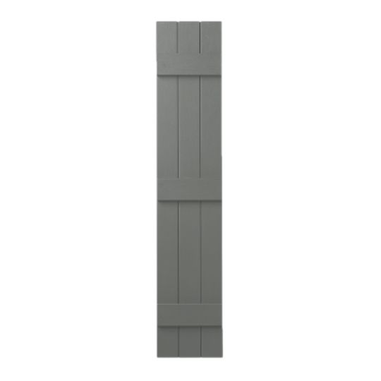 Mastic 11" x 39" Board & Batten Standard 3-Board Shutters - Closed Style — ACOVIN3C113916