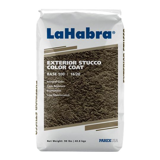 Parex USA LaHabra Exterior Stucco Color Coat # 100 Base - 16/20 Texture - 90 Lb. Bag