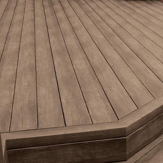 Royal Building Products 5/4" x 6" x 12' Zuri Grooved Deck Board — ROYZDGV54612WG
