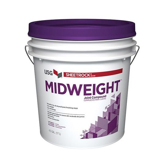 U.S. Gypsum Sheetrock Midweight Joint Compound - 4.5 Gallon Pail