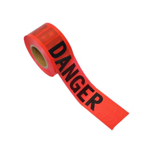 The Brush Man 2-mil x 3" x 1000' Red "Danger" Tape