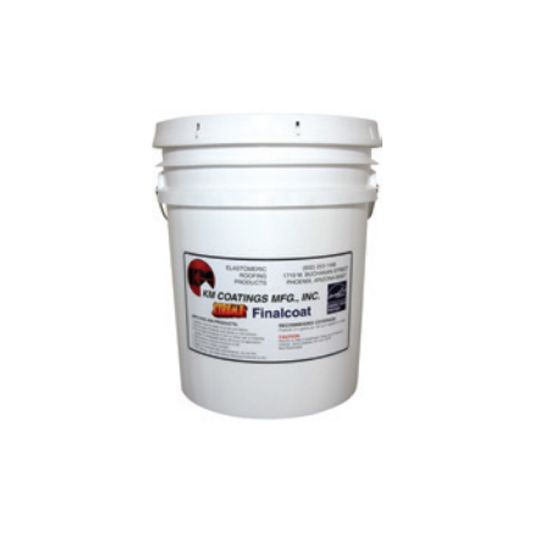 KM Coatings Xtreme Finalcoat Acrylic Elastomeric Roof Coating - 5 Gallon Pail — Adhesives, Caulks & Sealants — KMMRCFCXTSTW5G