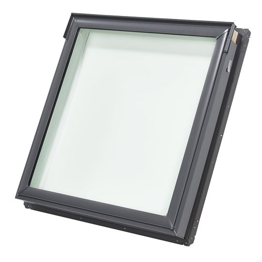 Velux Fixed Deck-Mounted Skylight with Aluminum Cladding & Snowload Low-E3 Glass — VELFSC012010