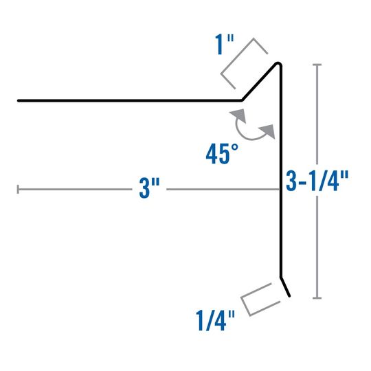 TRI-BUILT Galvanized Gravel Stop
