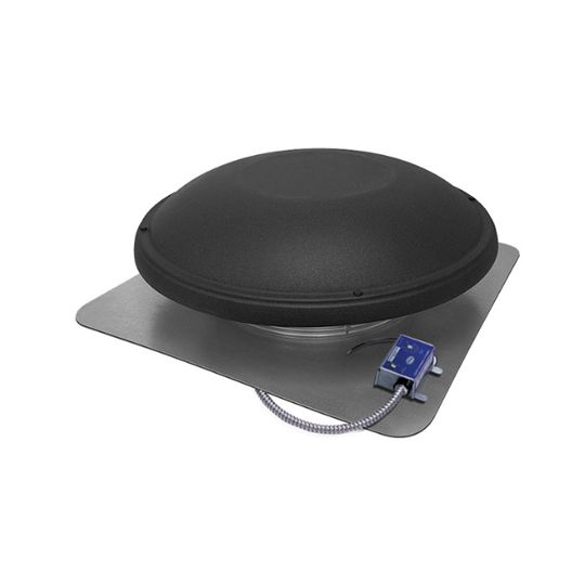 GAF MasterFlow Roof-Mounted Power Attic Vent - 1,500 Cfm — Ventilation and Drainage — GAFERV6BL
