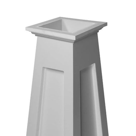 Fypon Molded Millwork 8"/12" x 60" PremiumSelect Tapered Recessed Panel Column Wrap