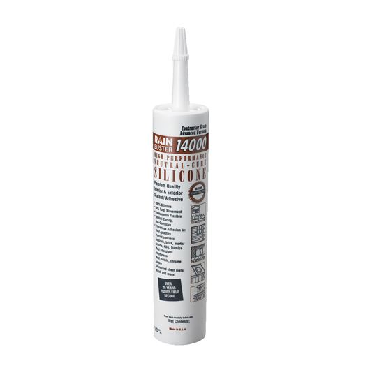 Top Industrial RainBuster 14000 High Performance Neutral Core Silicone Sealant - 300 ml Tube