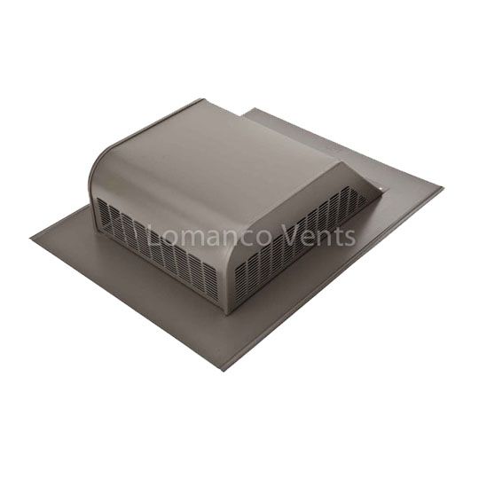 Lomanco Model 750-G Heavy-Duty Galvanized Steel Slant Back Static Roof Louver — Ventilation and Drainage — LOM750GWB