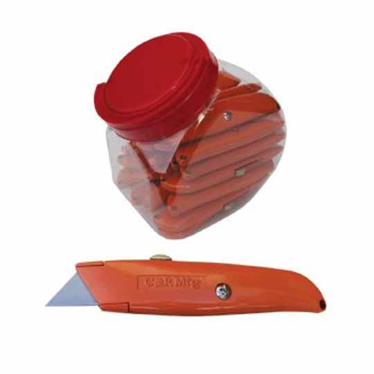 C&R Manufacturing 25 Utility Knives in Fishbowl Display