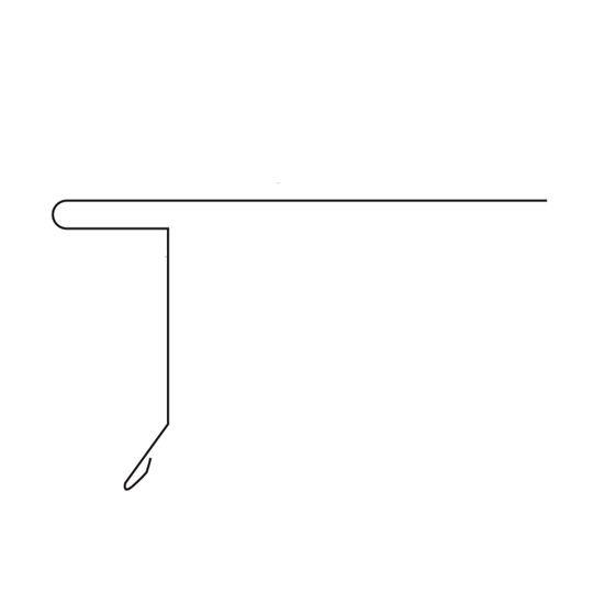Mastic 1-1/2" x 2-7/8" x 12' T-Drip Edge — Flashings — ACOTD1529H1270