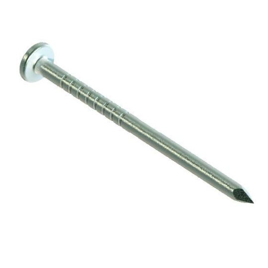 Clendenin Bros 1-1/4" (3d) Stainless Steel Painted Smooth Shank Trim Nails - 1 Lb. Box — SST114WHTLB1