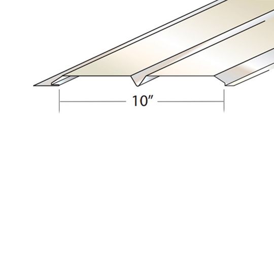 Quality Aluminum Products 10" Solid V-Panel Aluminum Soffit — QAPSVP10ALM