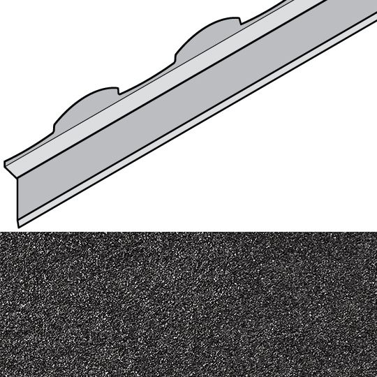 Unified Steel 3-3/4" x 79" Barrel-Vault Birdstop — BORBS37579CH