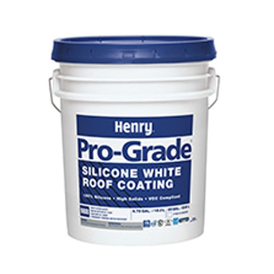 Henry Company 988 Pro-Grade Silicone Roof Coating Elite - 5 Gallon Pail — HENPGE988HSSCG