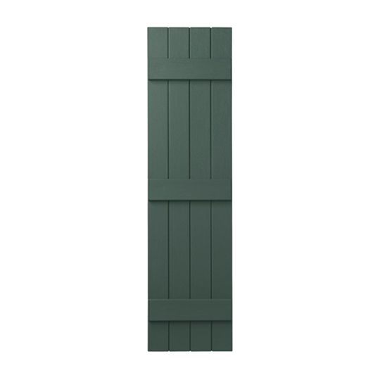 Mastic 15" x 63" Board & Batten Standard 4-Board Shutters - Closed Style — ACOVIN4C156355