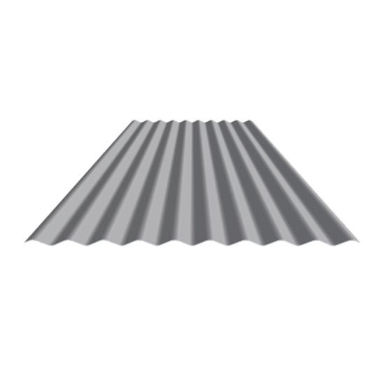 Metal Sales 26 Gauge x 2-1/2" Corrugated Rib Metal Panel - 24" Coverage - Sold per Lin. Ft.