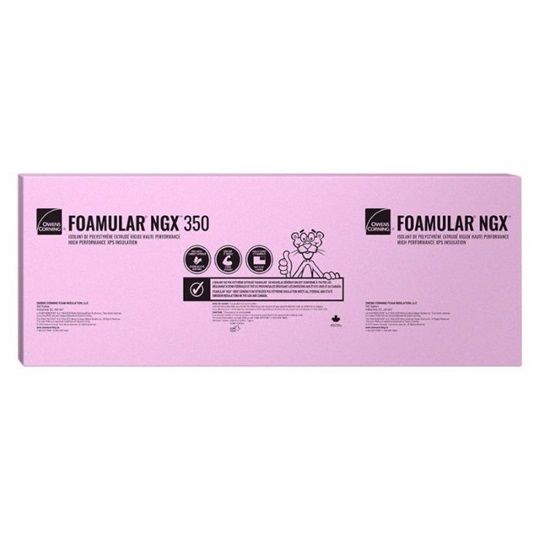 Owens Corning Foamular NGX F350 Rigid Foam Board Insulation — Commercial Insulation — OCFXF3504024SL