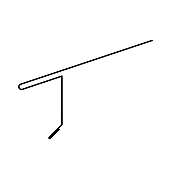 Coastal Metal Service .032 Style A Eave Trim — Metal Roofing — CSAE032RB