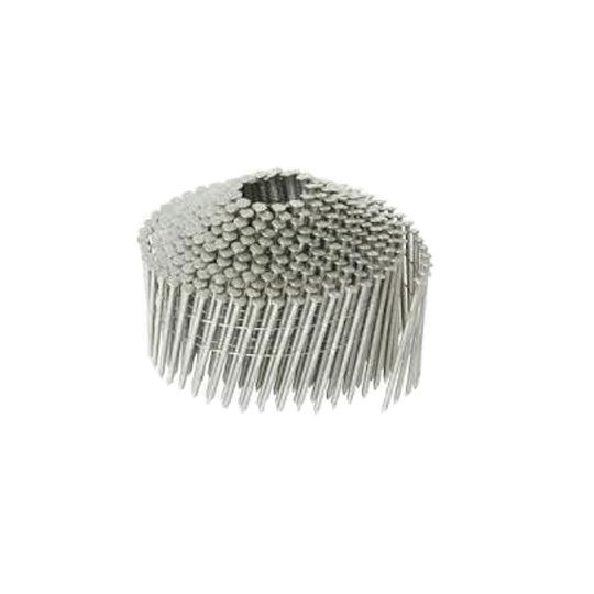 Hitachi 1-3/4" x .083 Ring Shank Stainless Steel 16° Round Head Mini Wire Coil Nails - Carton of 5,600