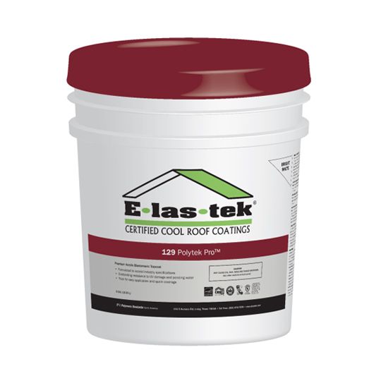 E-Las-Tek 129 PolyTek Pro Premium Elastomeric Topcoat - 5 Gallon Pail — ERS129PTPAC5G