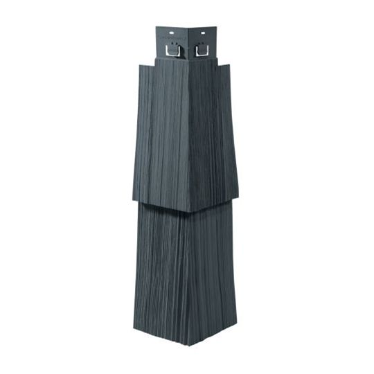 CertainTeed Siding Double 9" Staggered Rough-Split Mitered Cornerpost - Cedar Shake Finish — CERMCD9RSPB