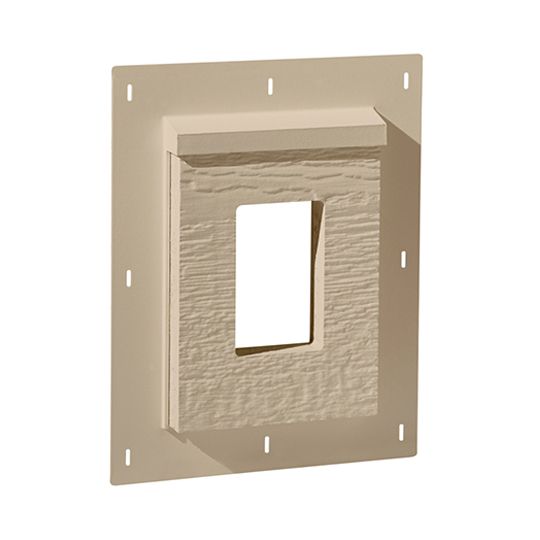 Wausau Supply 6" x 9" Diamond Kote Cedar RigidMount Receptacle Mount Block — WSUDKCRMS69R