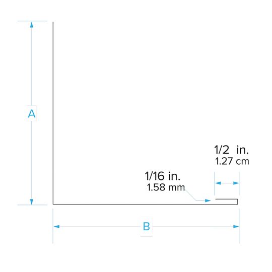 TRI-BUILT 1/2" x 3-1/2" x 4" Standard Gauge Galvanized Angle Flashing