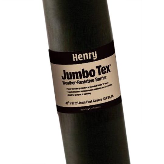 Fortifiber 40" Jumbo Tex 30 Minute Grade "D" Weather-Resistive Barrier - 324 Sq. Ft. Carton