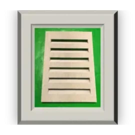 Boise Cascade Gable Vent Smooth Primed 5/4" X 11.25" X 16"