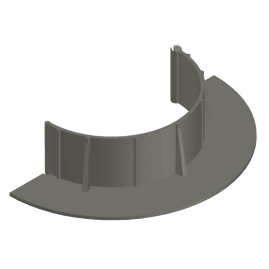 Chem Link 6.0" Round "E" Curb — CHLF1352WH