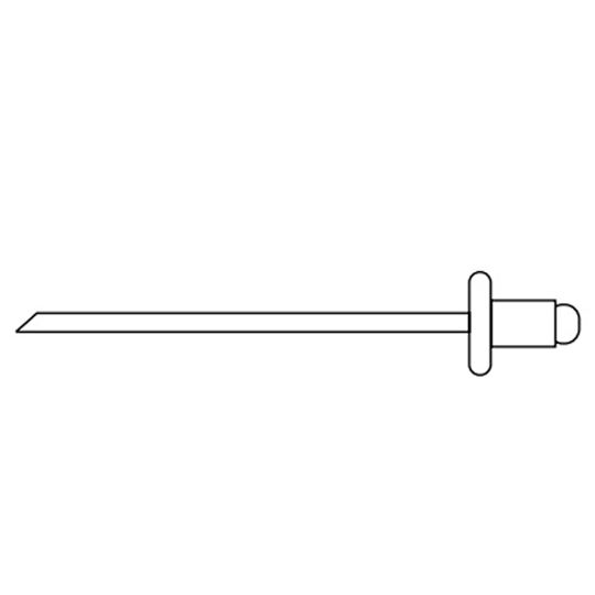 Mastic 1/8" Bind Pop Rivets - Bag of 100 — ACOGR1A0