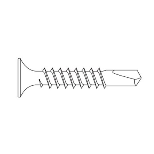 PrimeSource 4" Bugle-Head Self-Drilling Screws - Box of 1,000