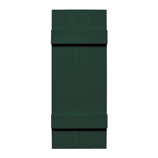 Mid-America Board-N-Batten Standard Four-Board Joined Shutter — MABBNB4BJ1471122