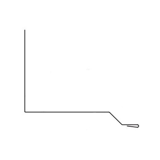Union Corrugating 5-1/8" x 6-1/8" x 10' Open Hem Sidewall Flashing — Metal Roofing — UCOSWF618518BR