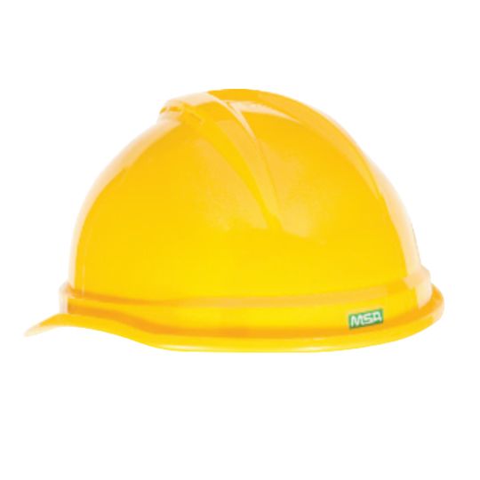MSA Safety V-Gard 500 Vented Hard Hat, 4-Point Fas-Trac Iii — ORG5919311