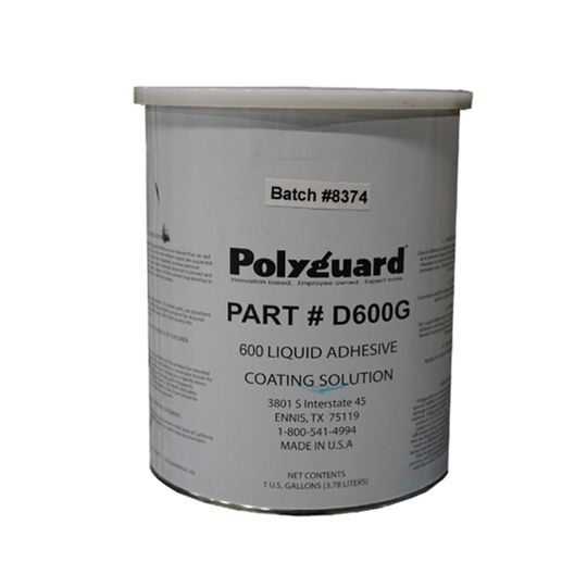Polyguard Products 600 Liquid Adhesive - 1 Gallon Can