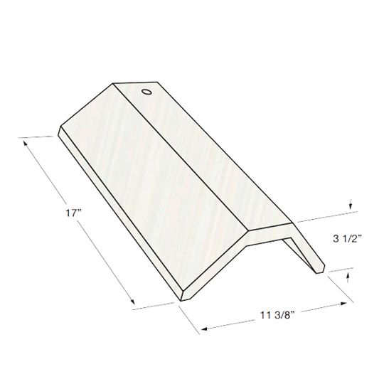 Eagle Roofing Products 11-3/8" x 17" Eaglelite Bel Air Ridge Tile — EGLLSL9700RISCA