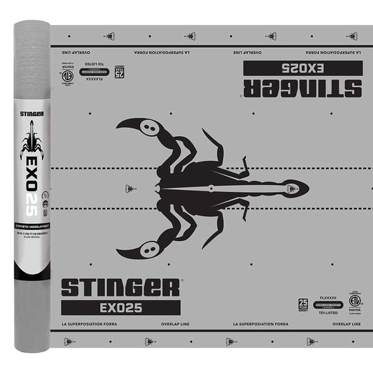 National Nail Stinger EXO25 Synthetic Underlayment - 10 Sq. Roll