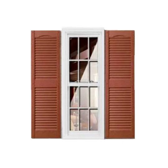 Girardin Moulding Cathedral Top Louver Shutters — GIRCTLV14X53RD